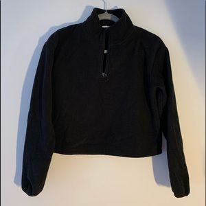 Garage cropped black quarter neck size xs